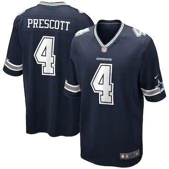 youth nike dak prescott navy dallas cowboys game jersey_pi2